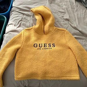 Guess Sweater- Yellow Teddy fabric